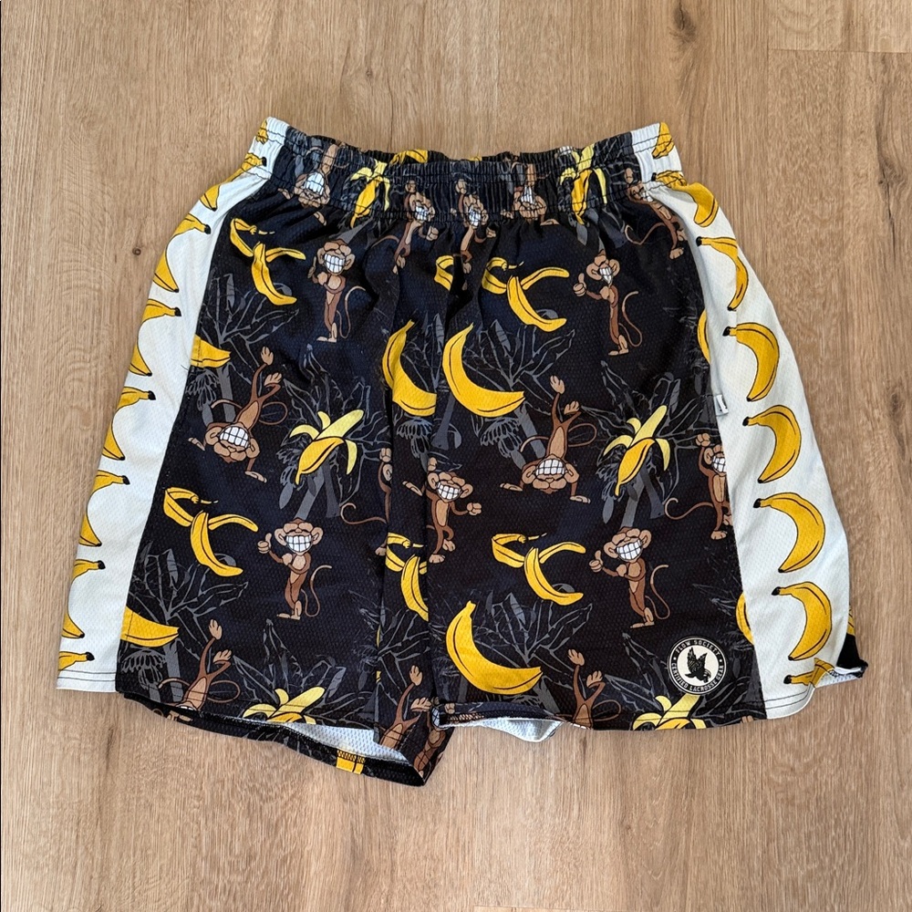 Monkey and Banana Print Shorts Flow Society Lacrosse